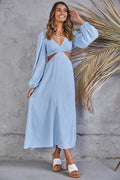 Rhythm Time Maxi Dress Blue