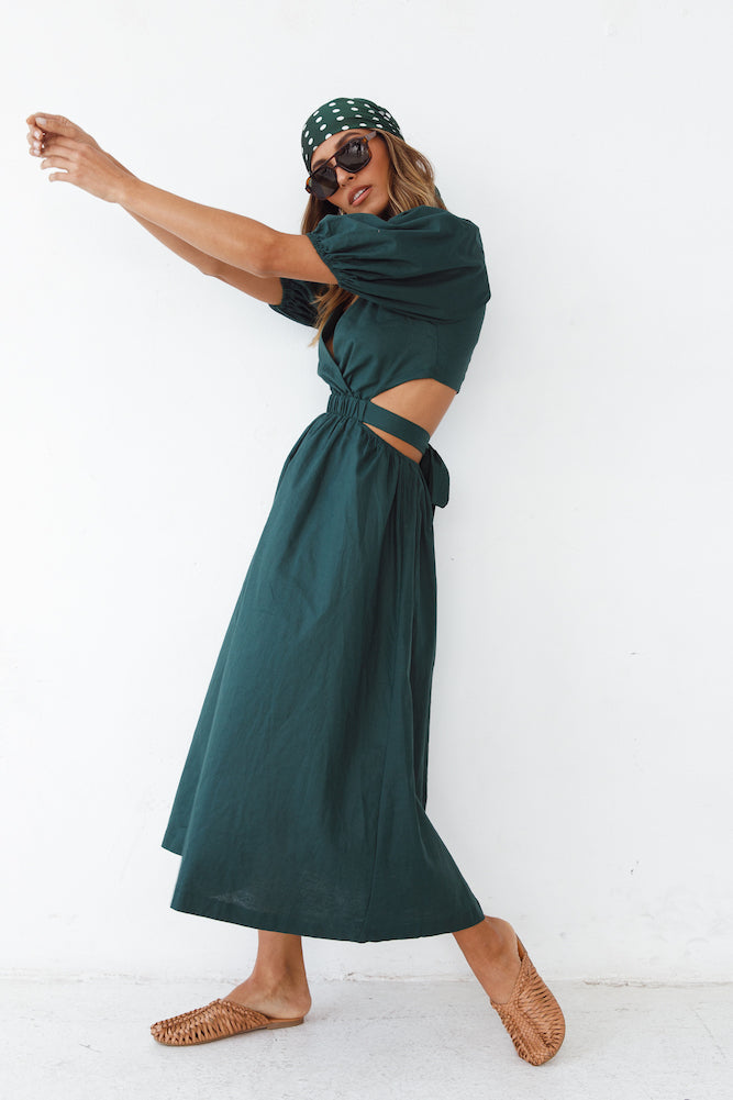 No Matter Maxi Dress Forest Green