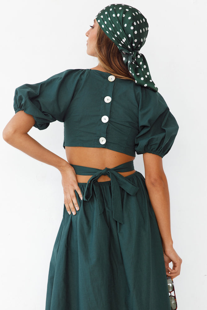No Matter Maxi Dress Forest Green
