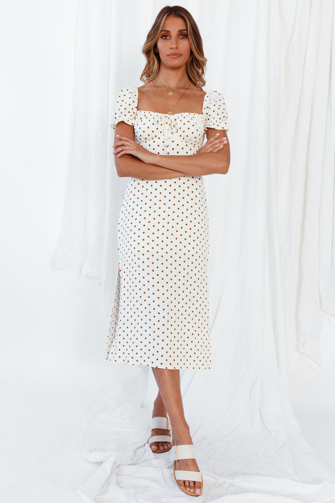 Coffee And Pastries Midi Dress