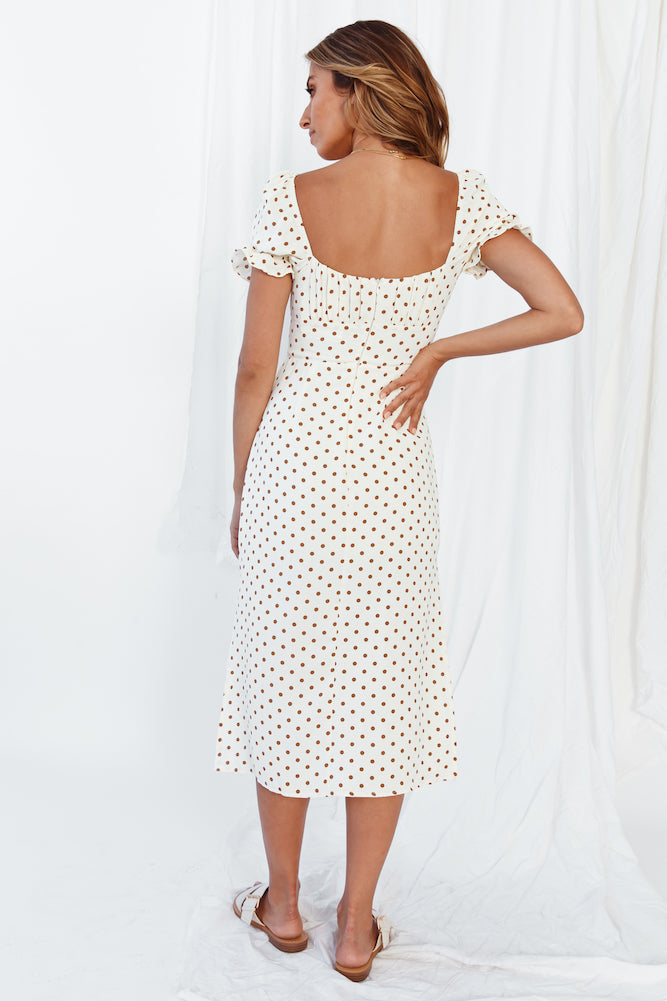 Coffee And Pastries Midi Dress