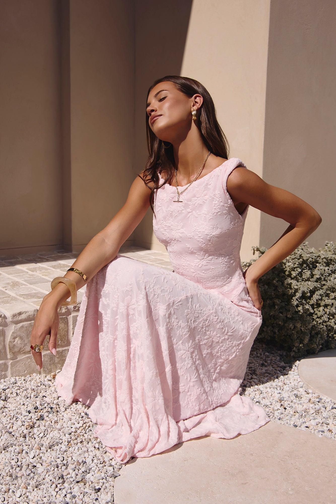 Soft Feelings Maxi Dress Pink