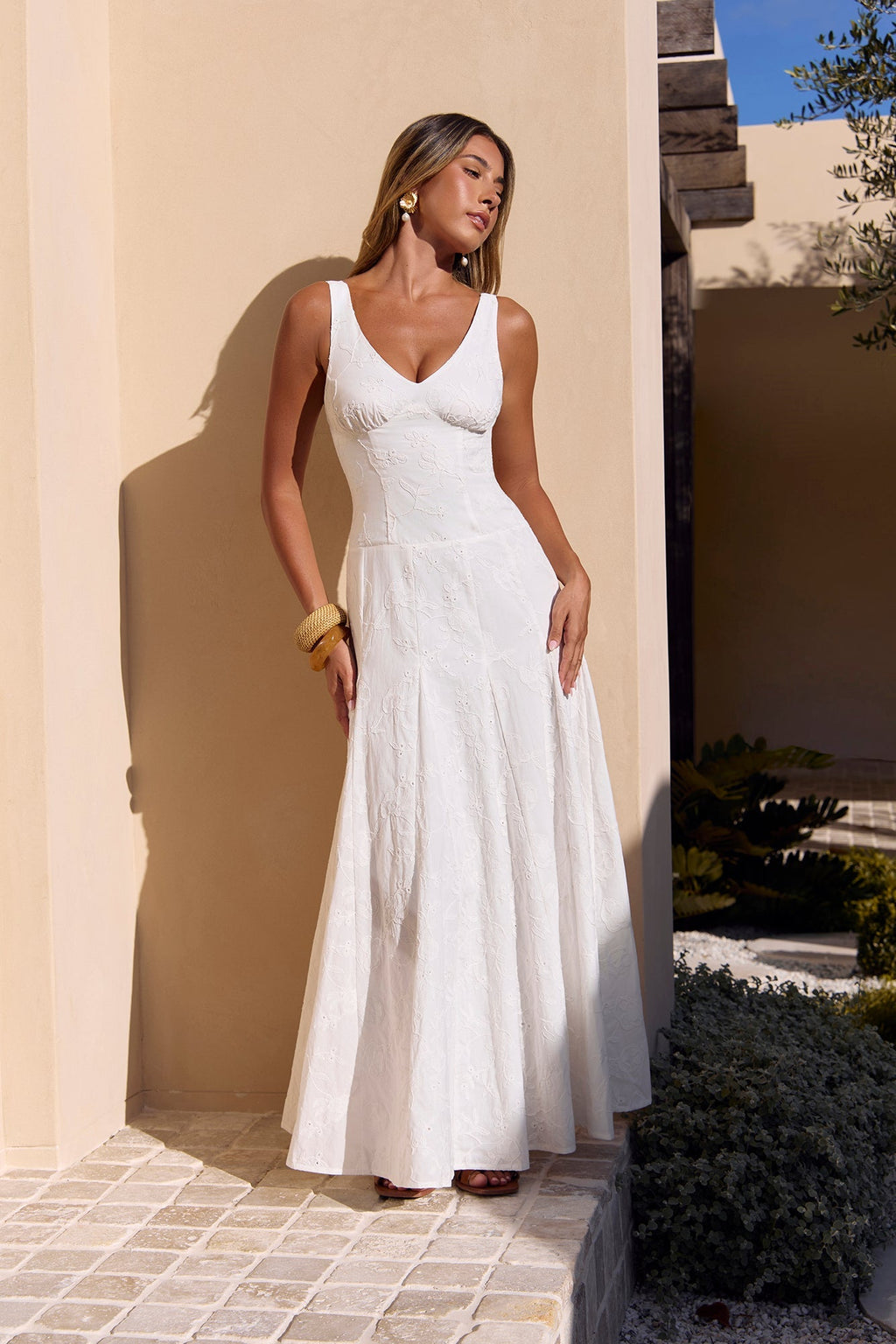 Sunbeam Social Maxi Dress White