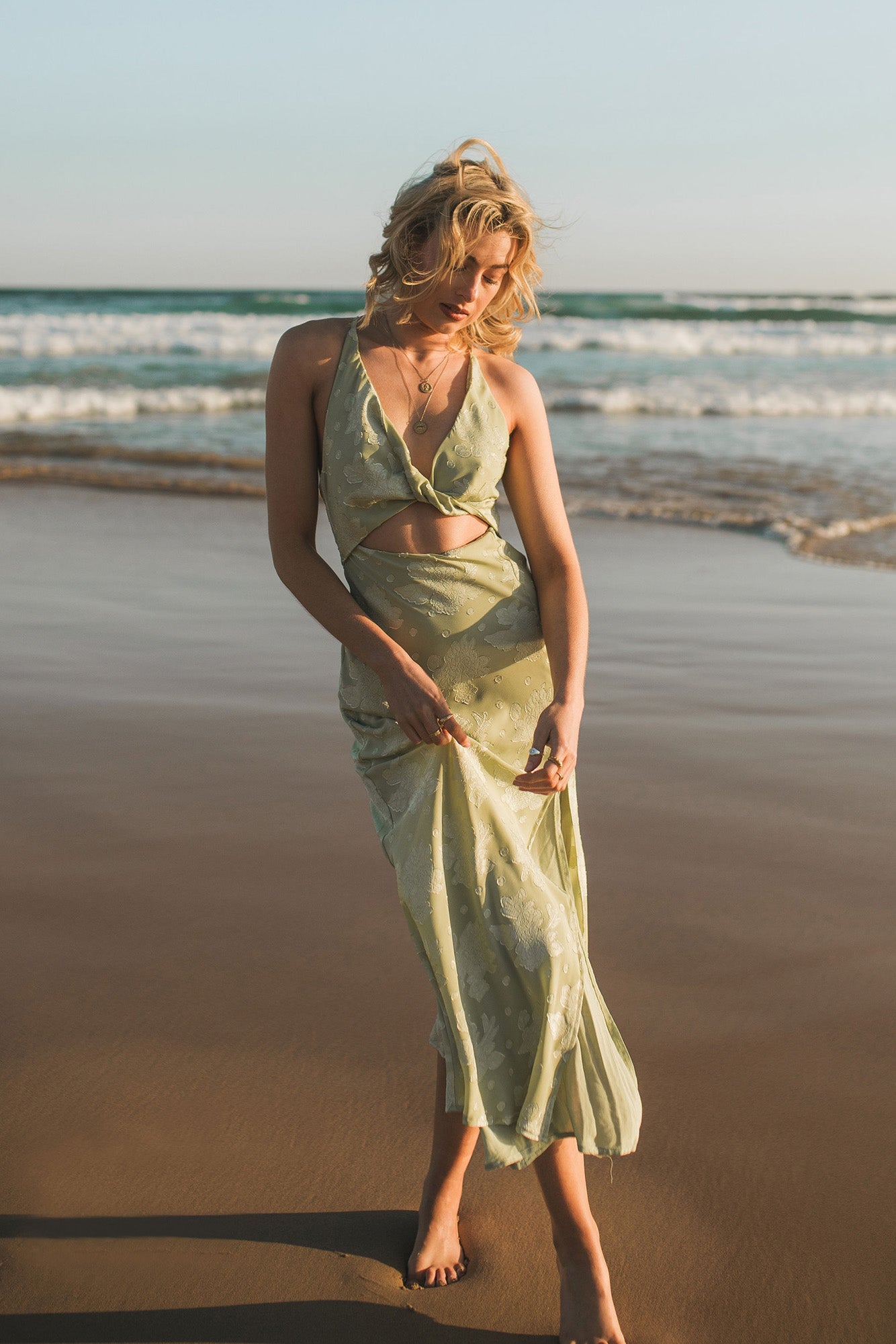Expectations Maxi Dress Green