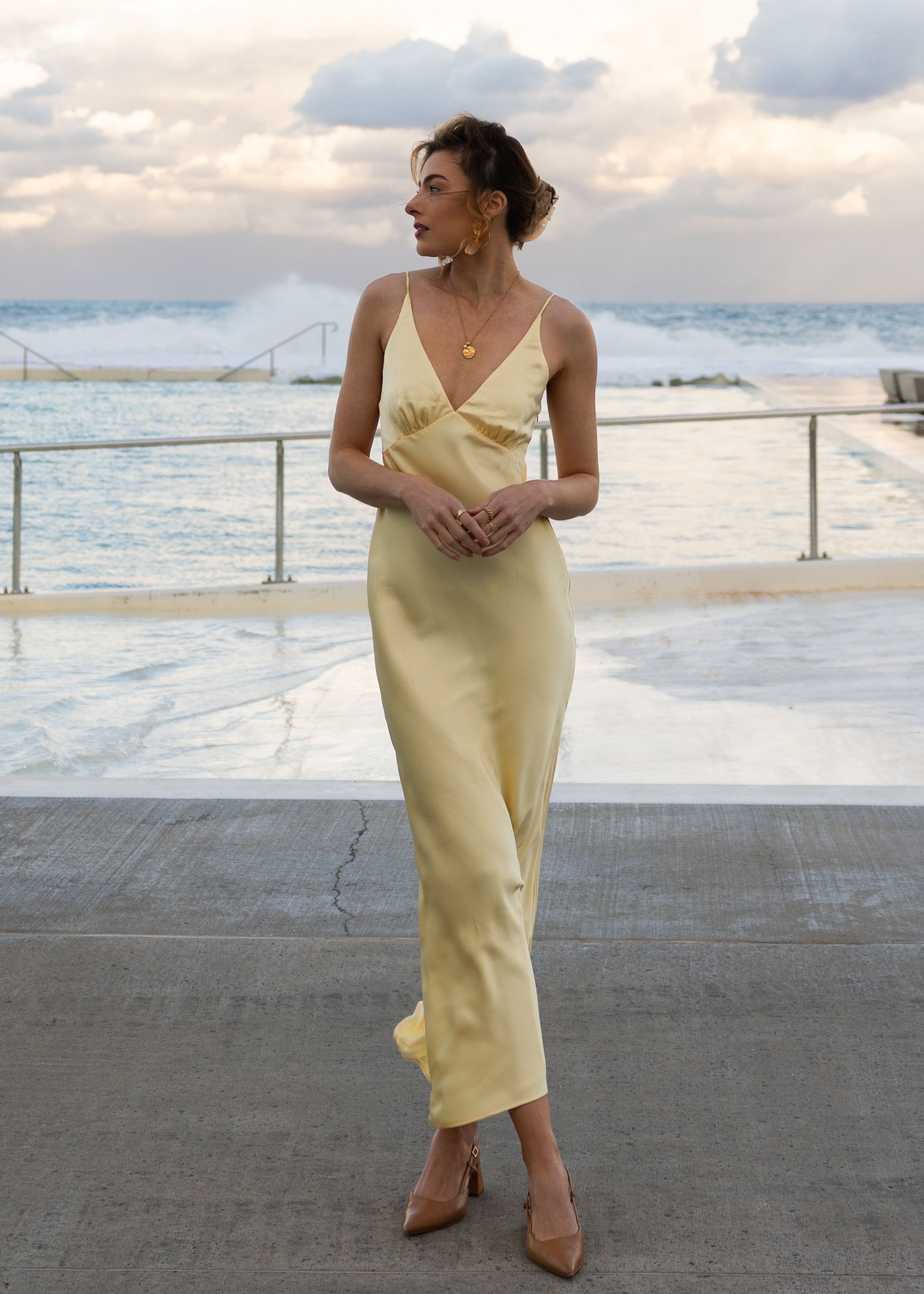 Ziah Maxi Dress - Lemon