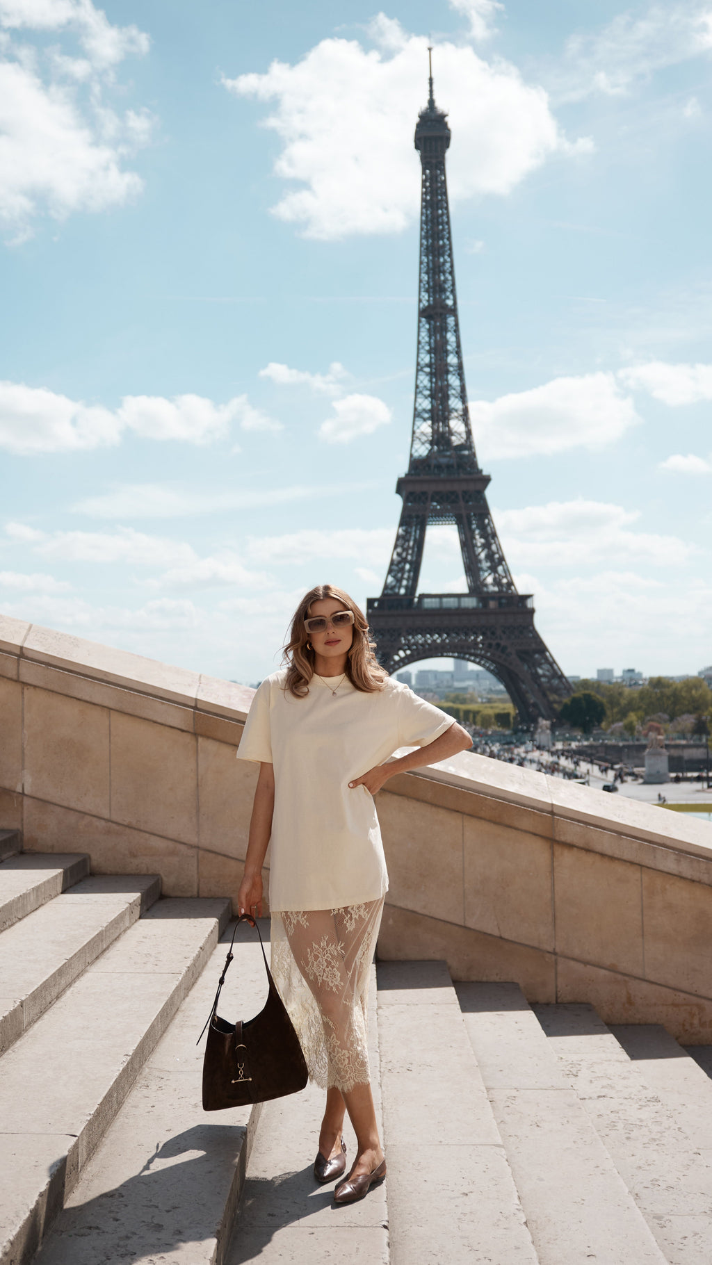 Kai Lace T-Shirt Maxi Dress - Yellow