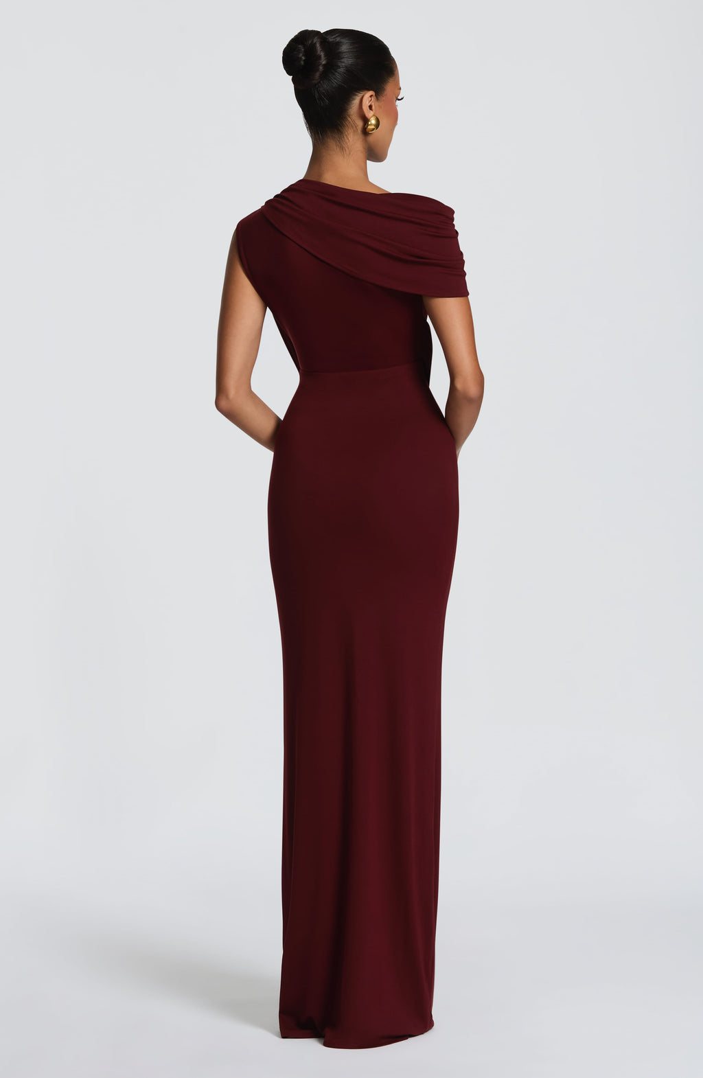 Kalina Maxi Dress - Cherry Lacquer