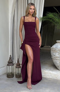 Katana Maxi Dress - Cherry Lacquer