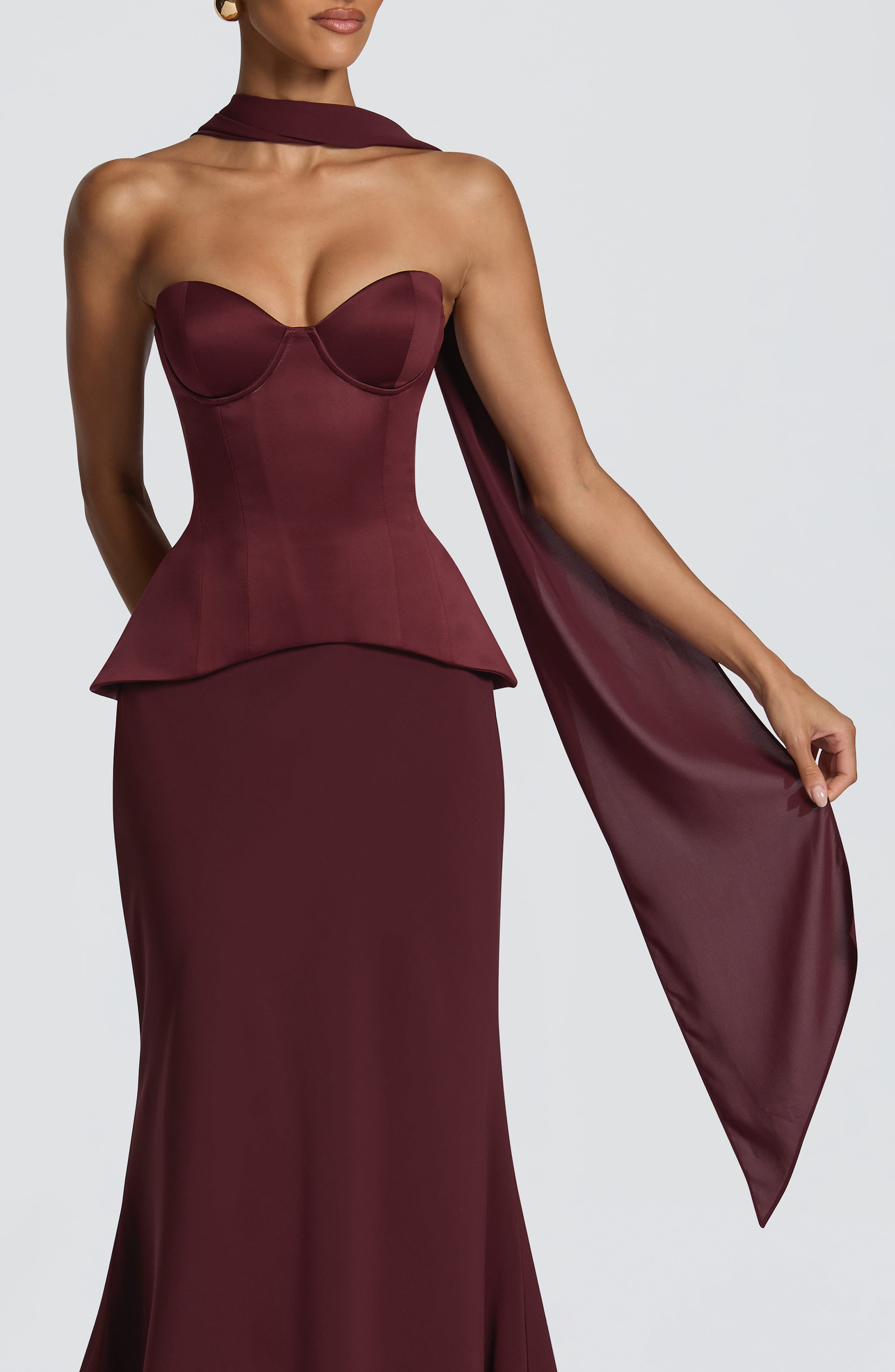 Mila Scarf - Cherry Lacquer