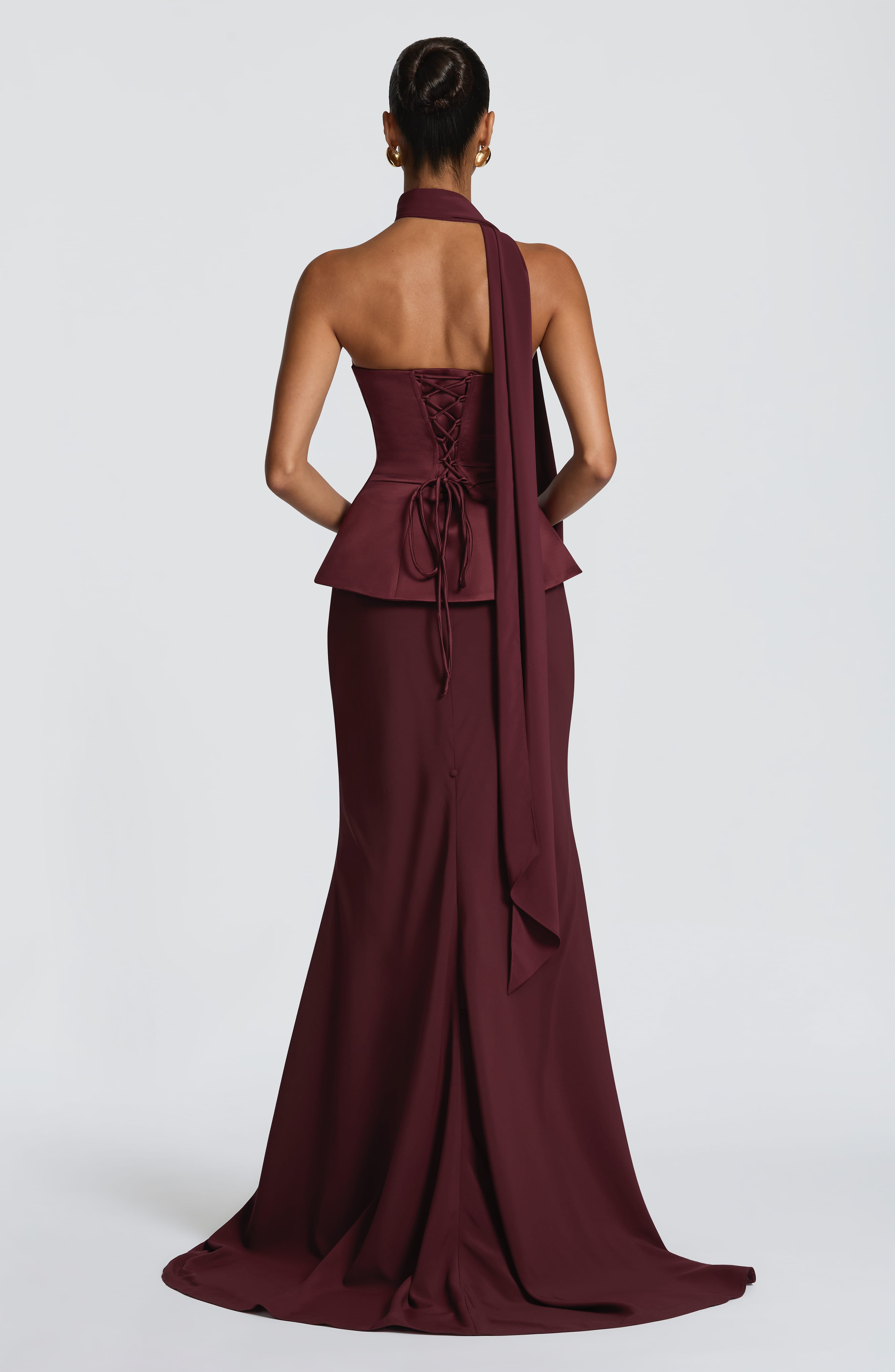 Mila Scarf - Cherry Lacquer