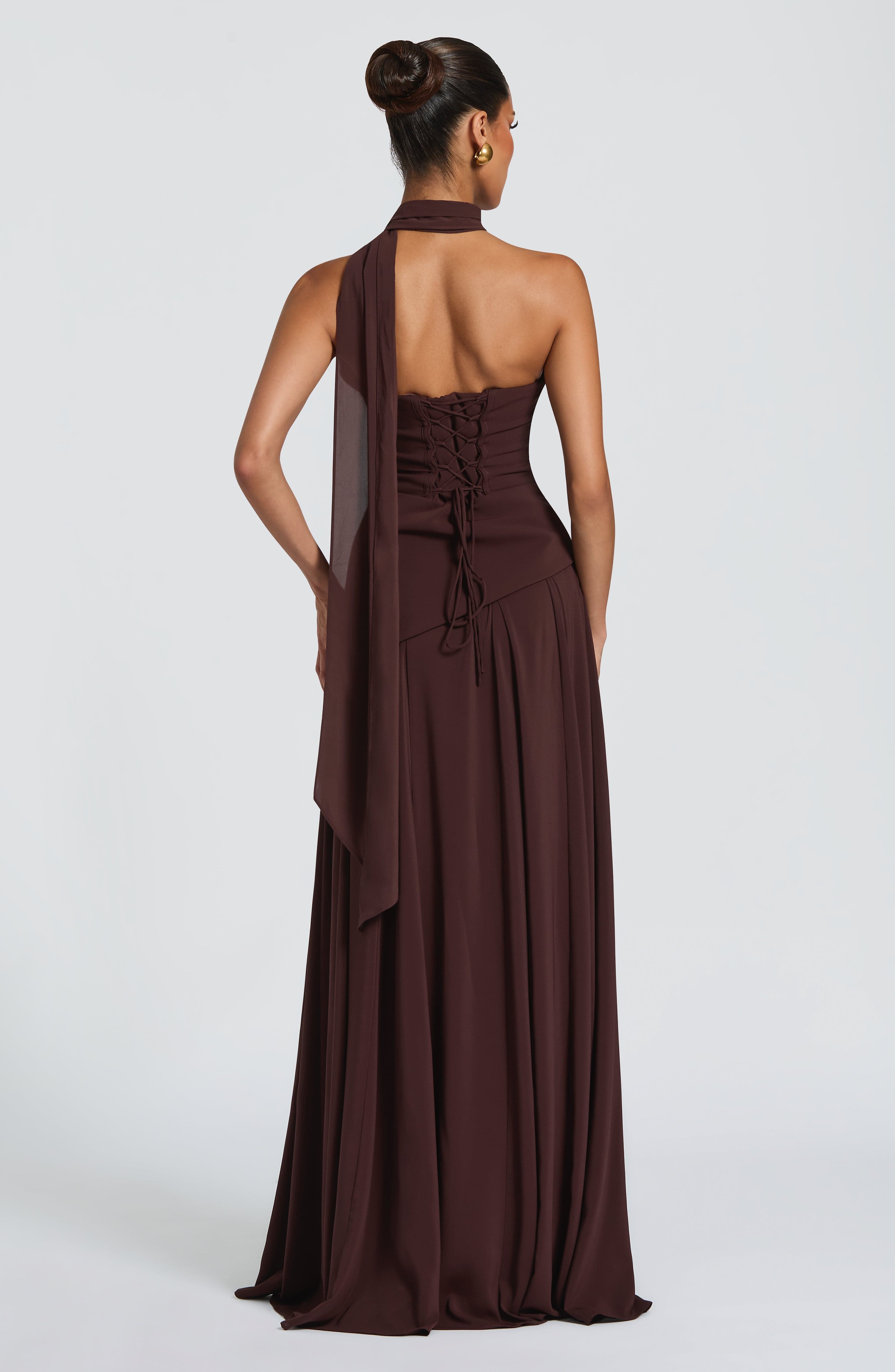 Mila Scarf - Plum Brown