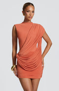 Mireya Mini Dress - Burnt Orange