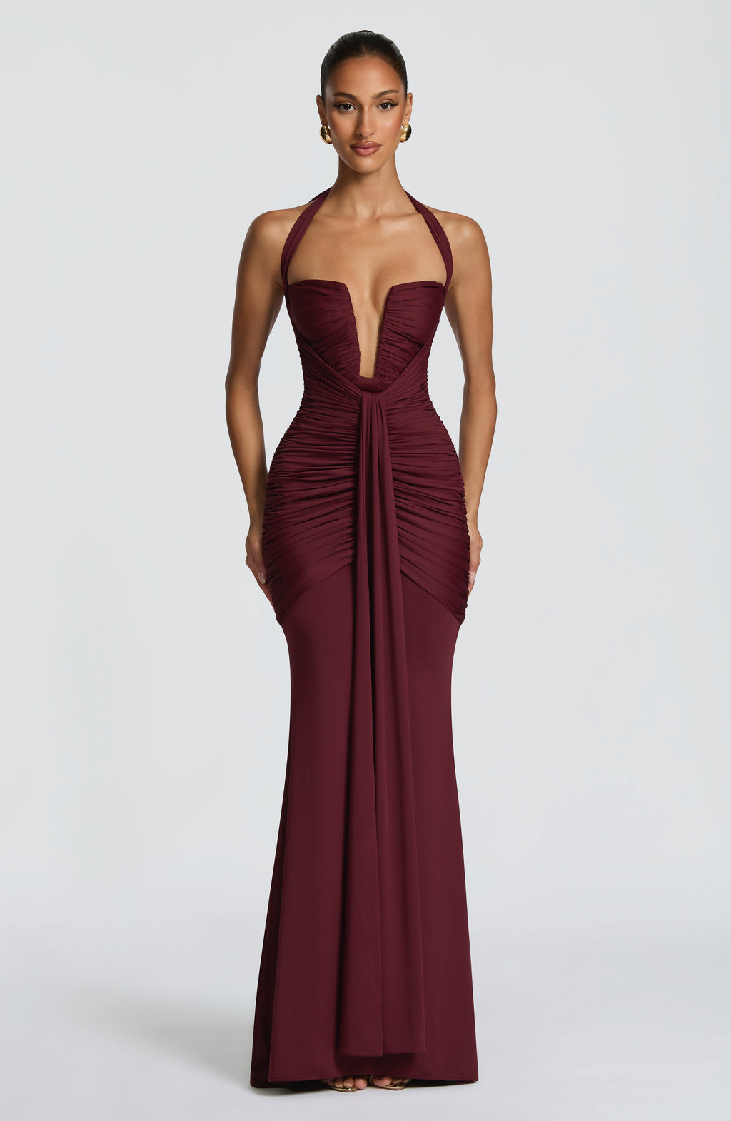 Morrigan Maxi Dress - Cherry Lacquer