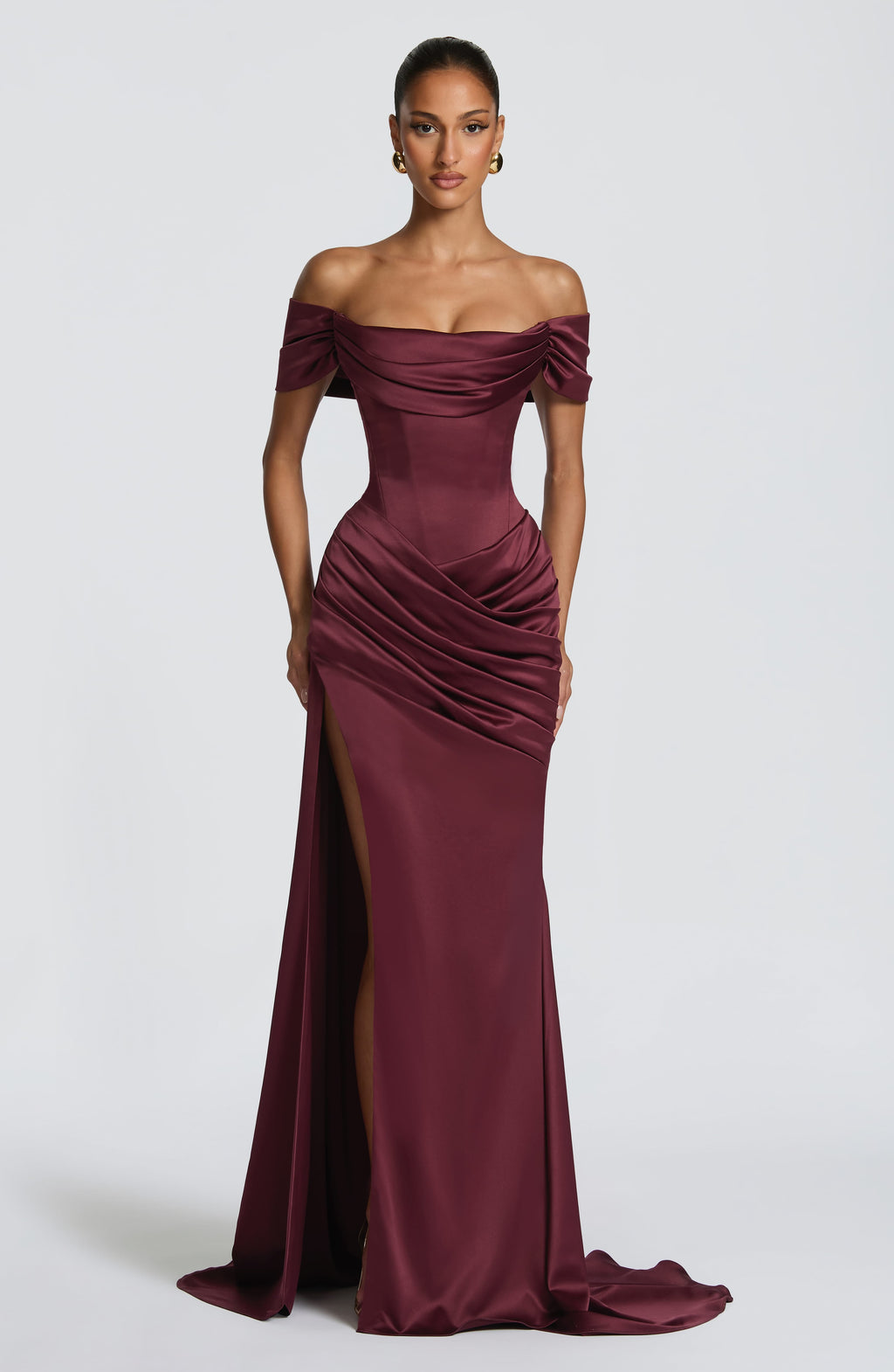 Riona Gown - Cherry Lacquer