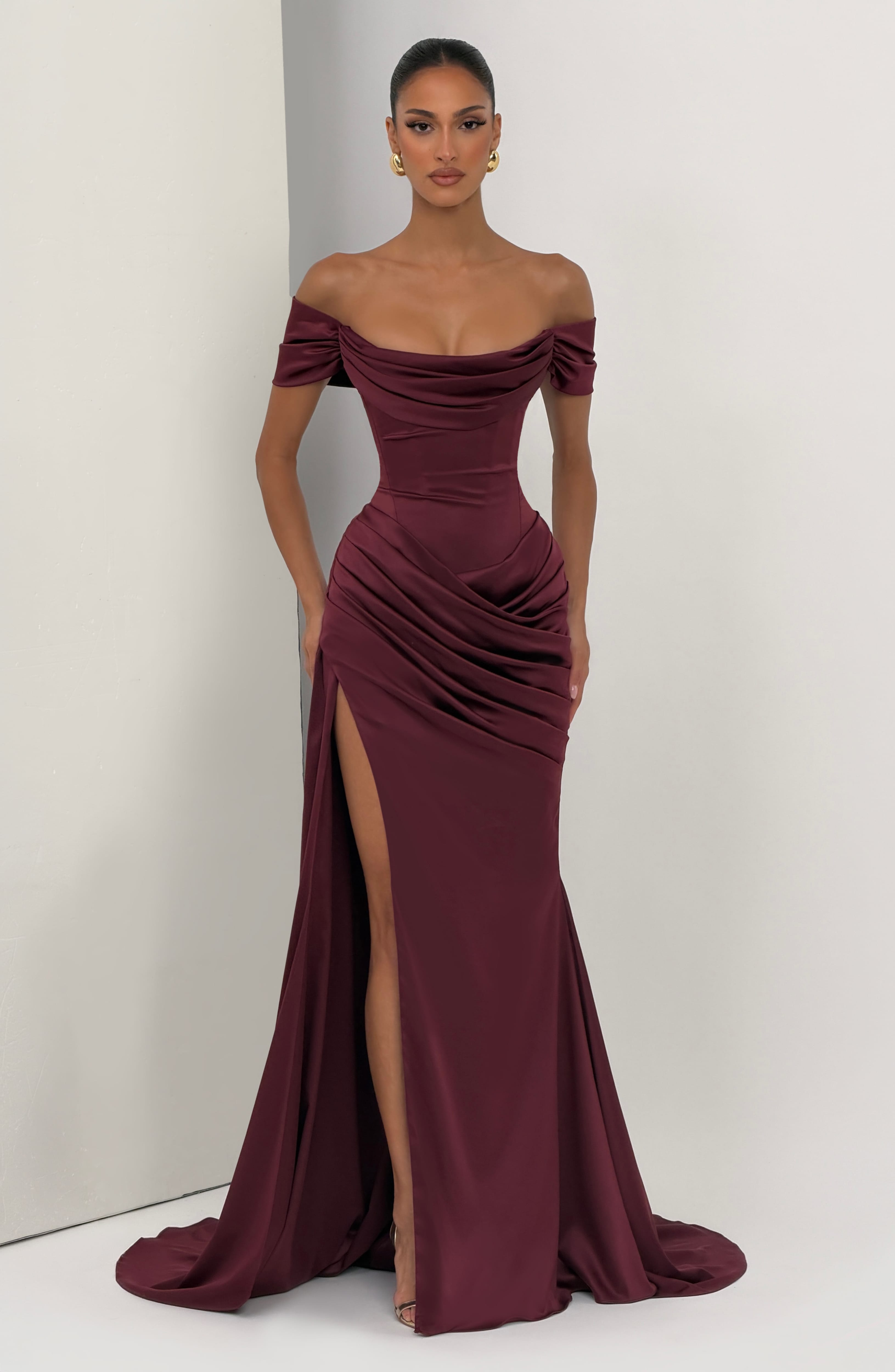 Riona Gown - Cherry Lacquer