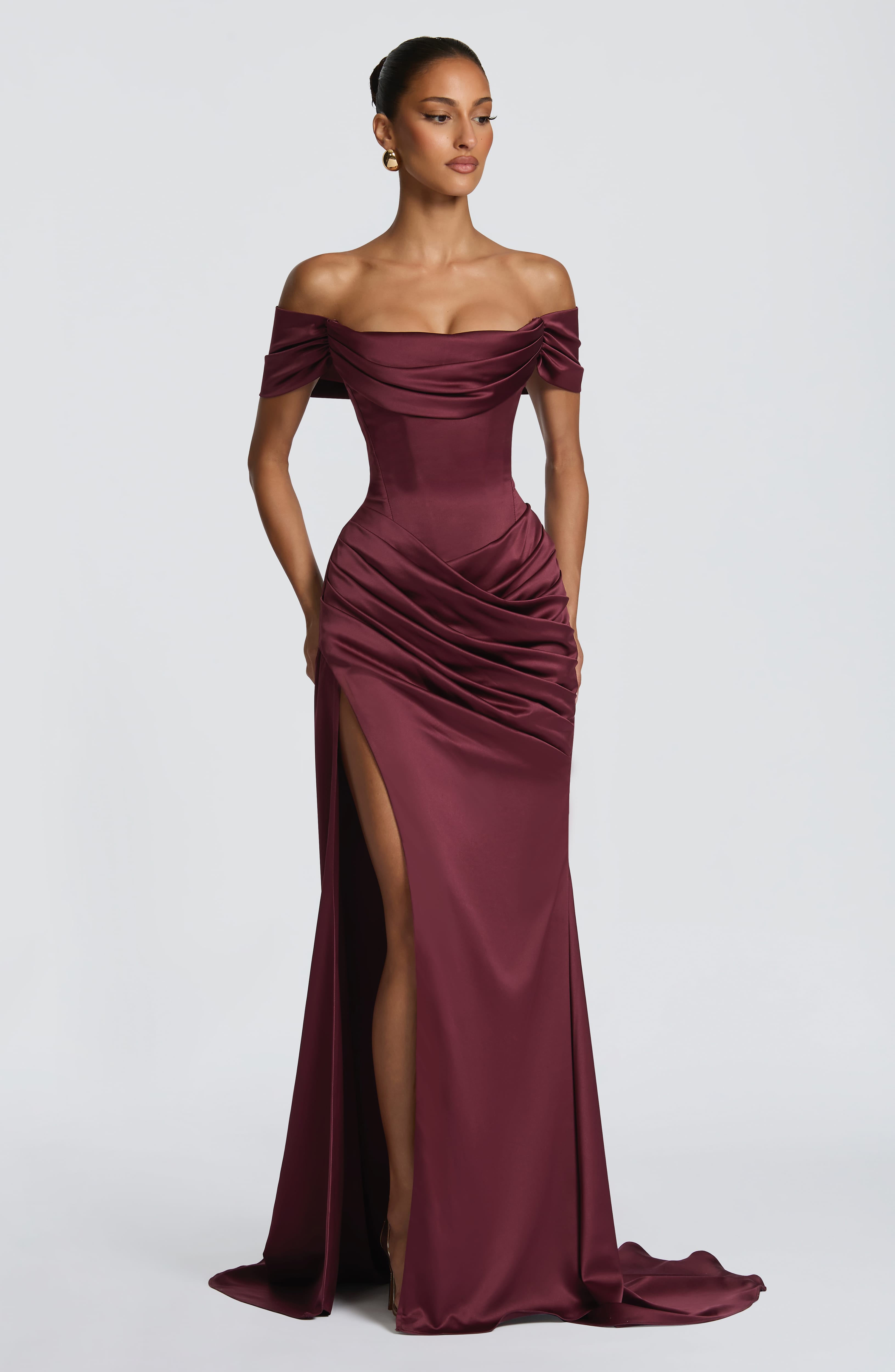 Riona Gown - Cherry Lacquer