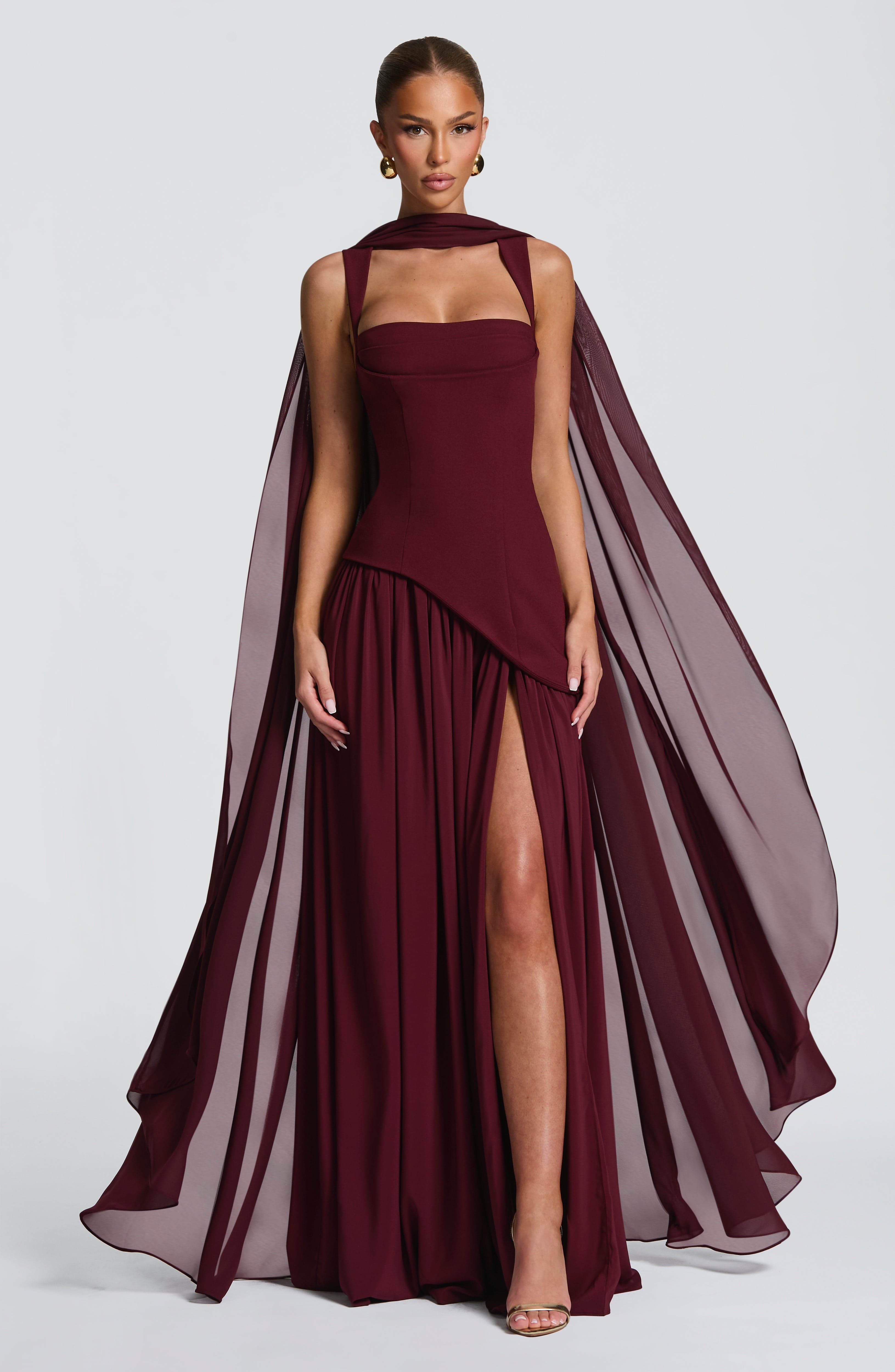Romy Cape - Cherry Lacquer