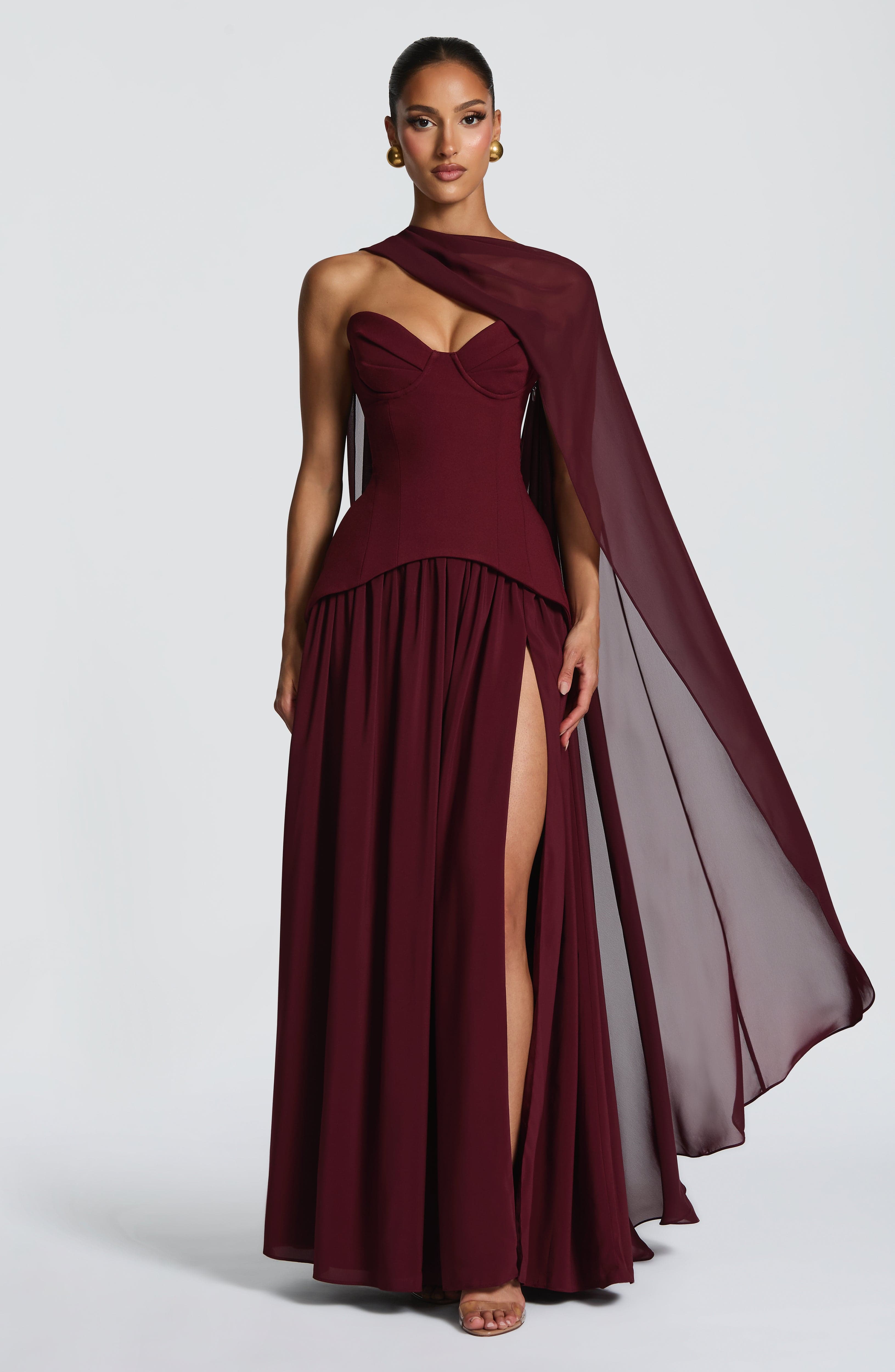 Romy Cape - Cherry Lacquer