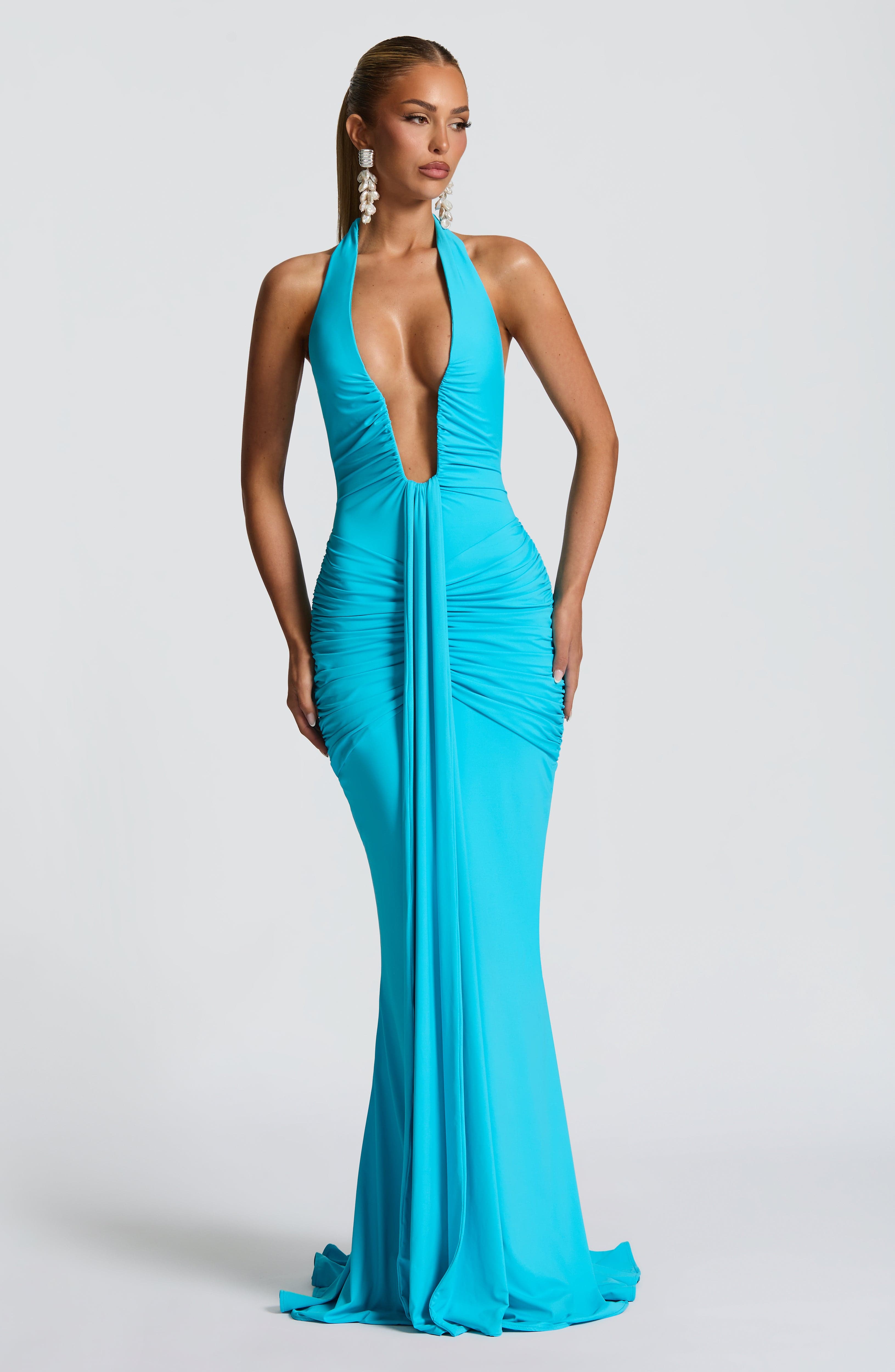Rosetta Maxi Dress - Aqua