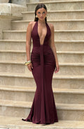 Rosetta Maxi Dress - Cherry Lacquer