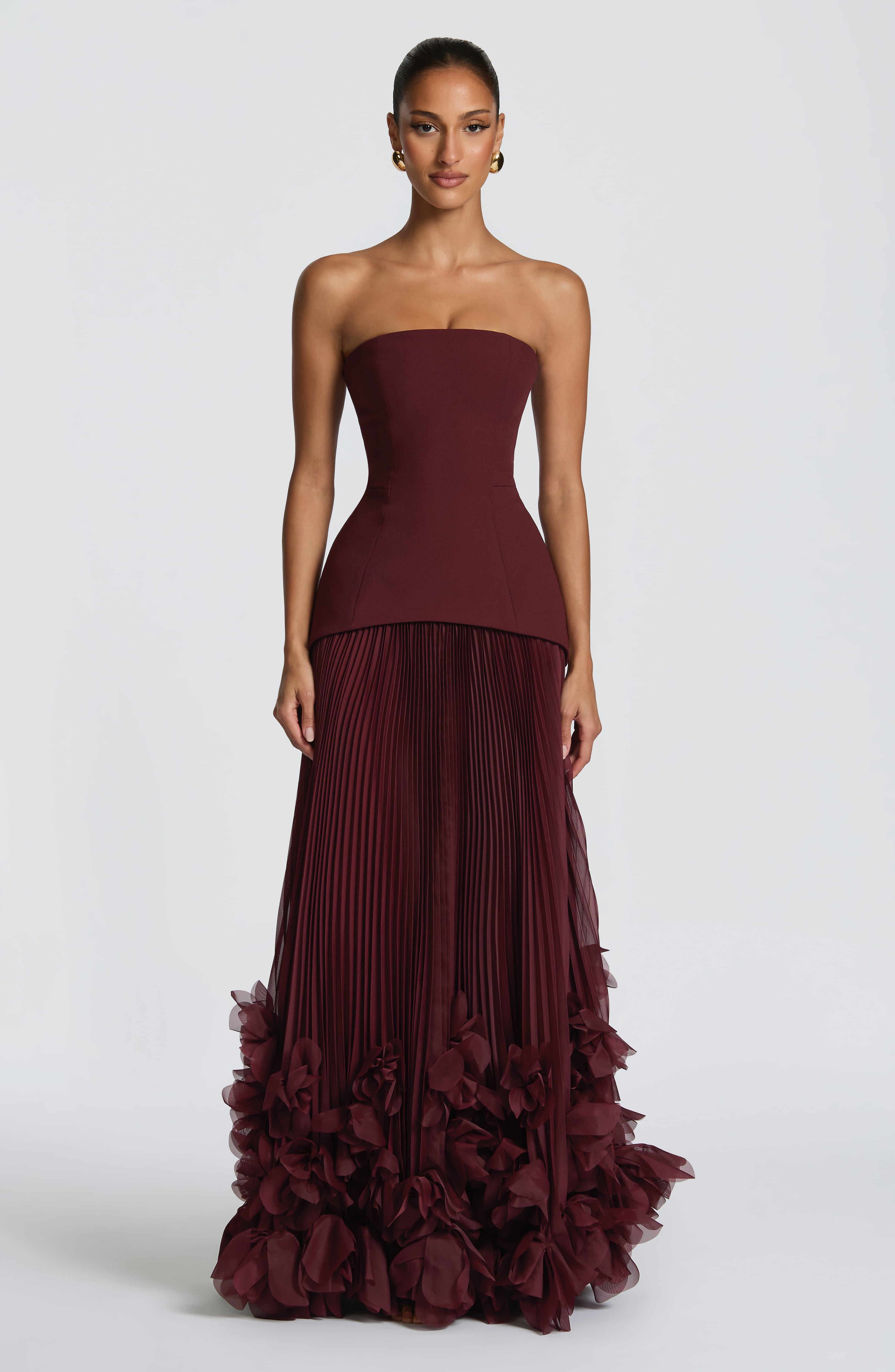 Seraphina Gown - Cherry Lacquer