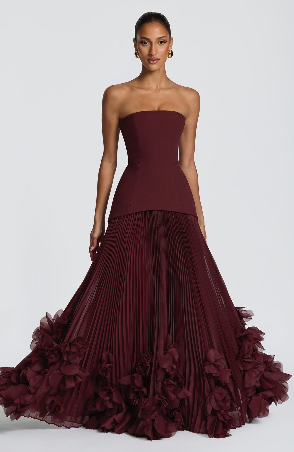 Seraphina Gown - Cherry Lacquer