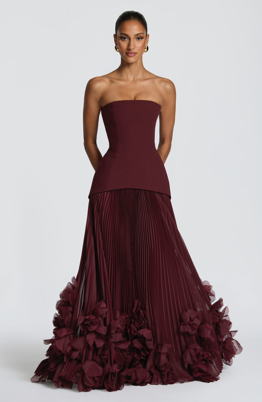 Seraphina Gown - Cherry Lacquer