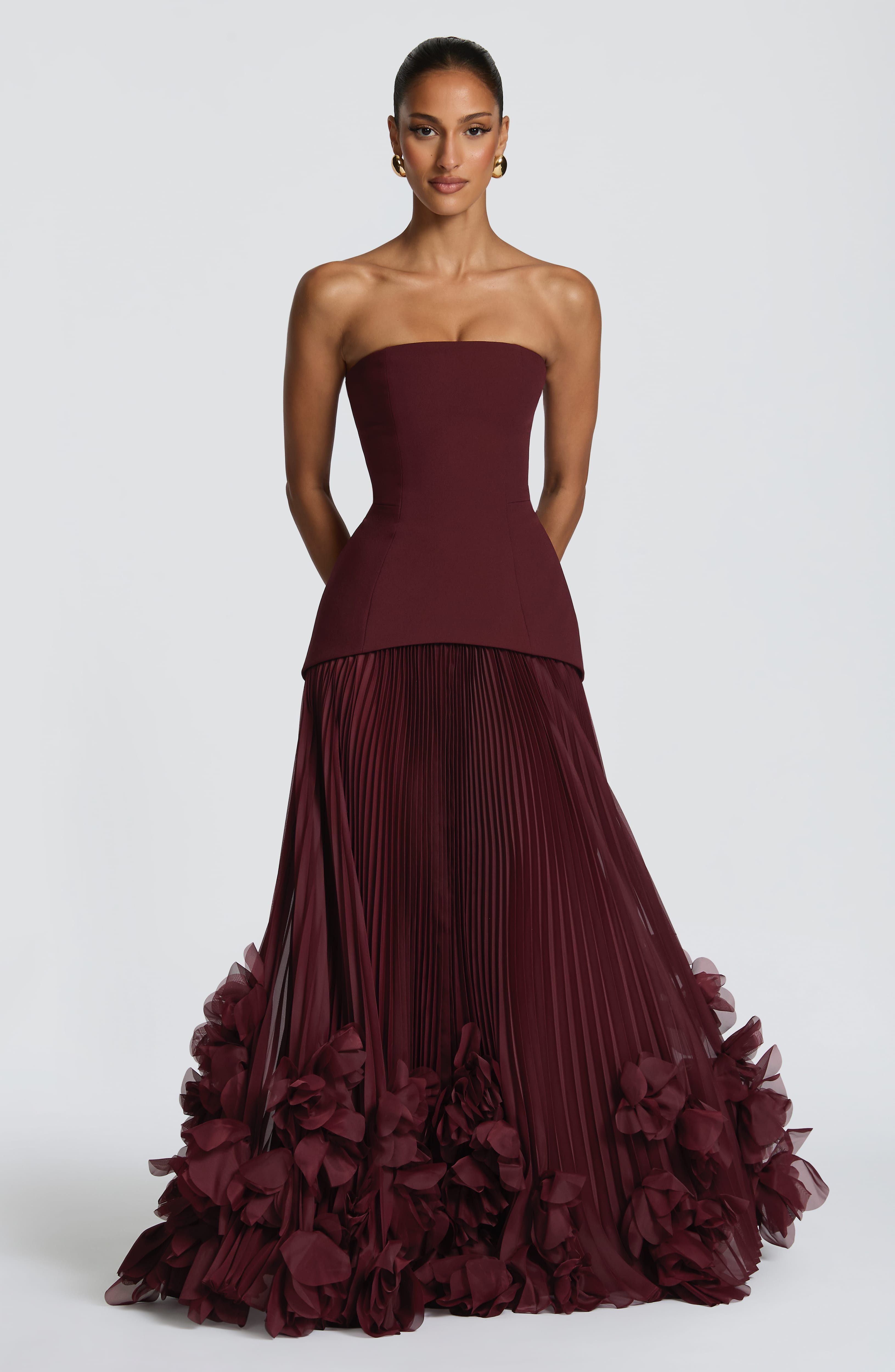 Seraphina Gown - Cherry Lacquer