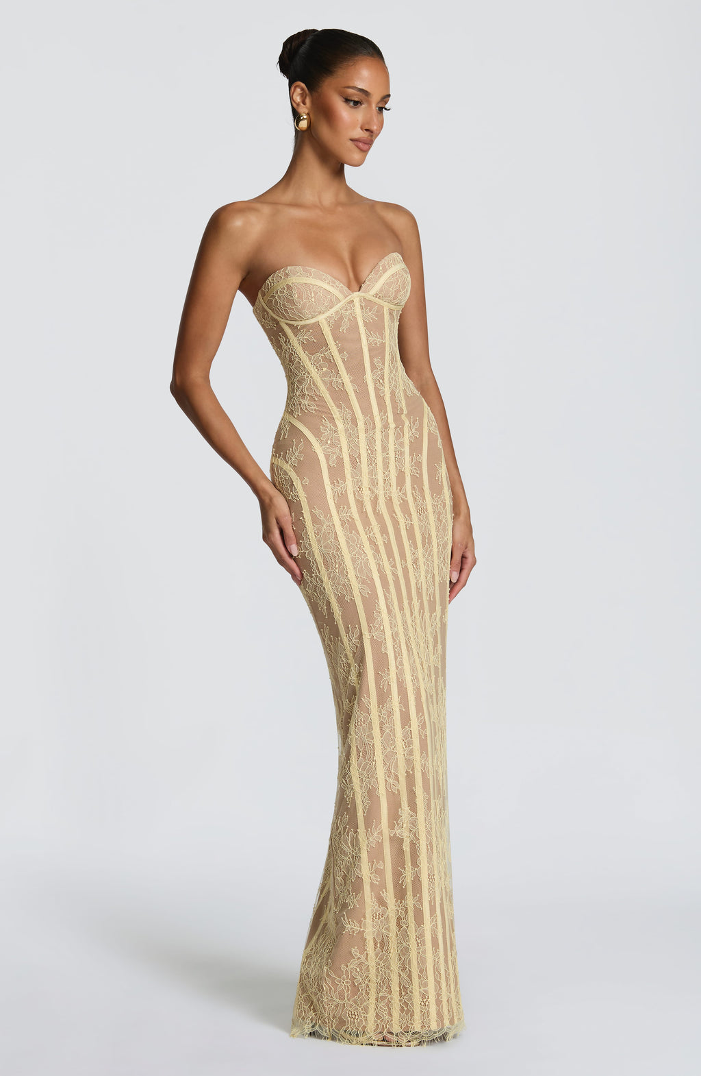 Sian Maxi Dress - Lemon