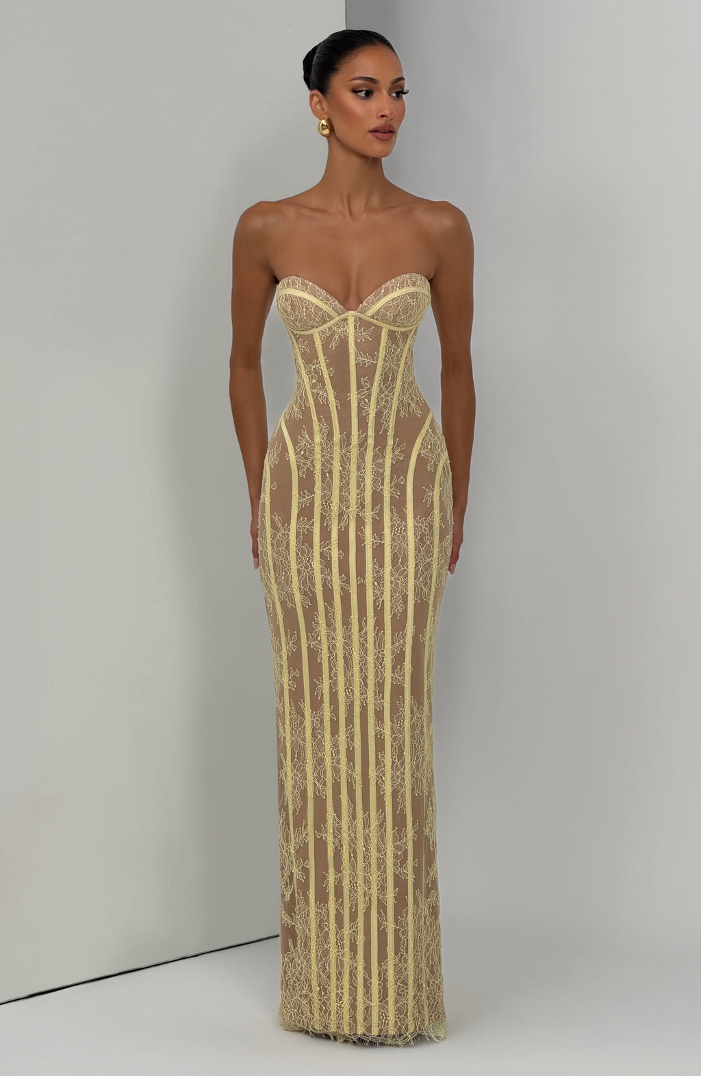 Sian Maxi Dress - Lemon