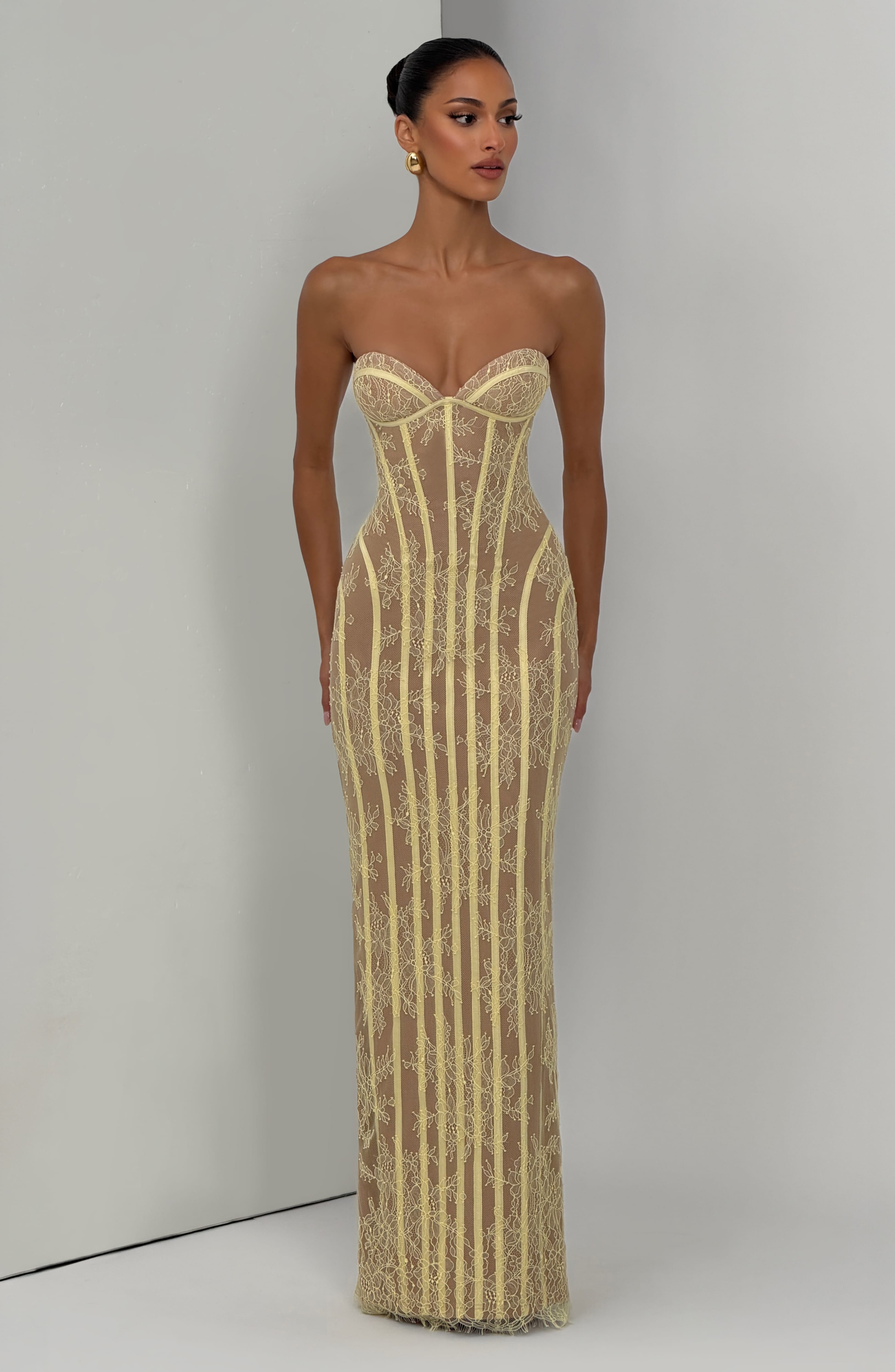 Sian Maxi Dress - Lemon