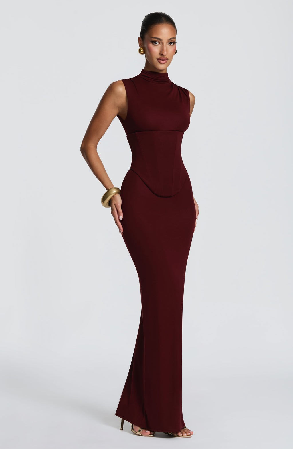 Soline Maxi Dress - Cherry Lacquer