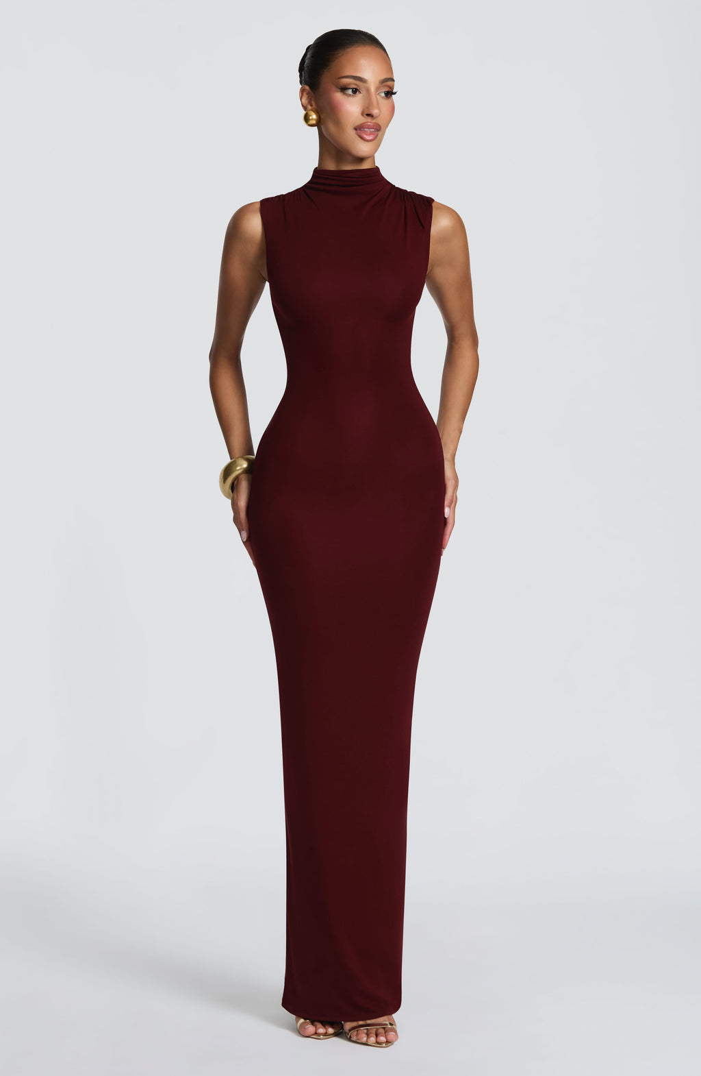 Soline Maxi Dress - Cherry Lacquer