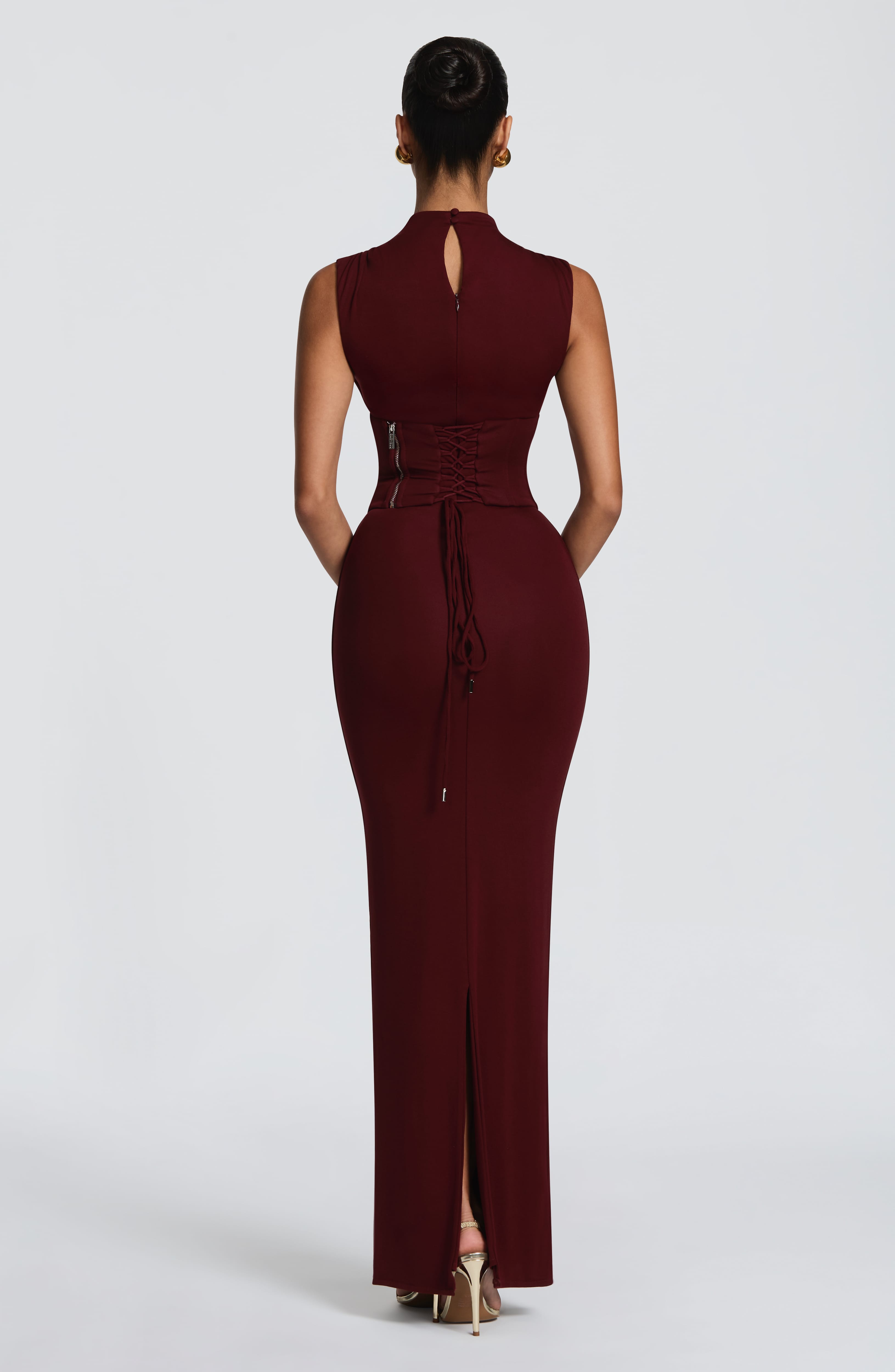Soline Maxi Dress - Cherry Lacquer