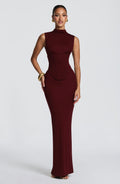 Soline Maxi Dress - Cherry Lacquer