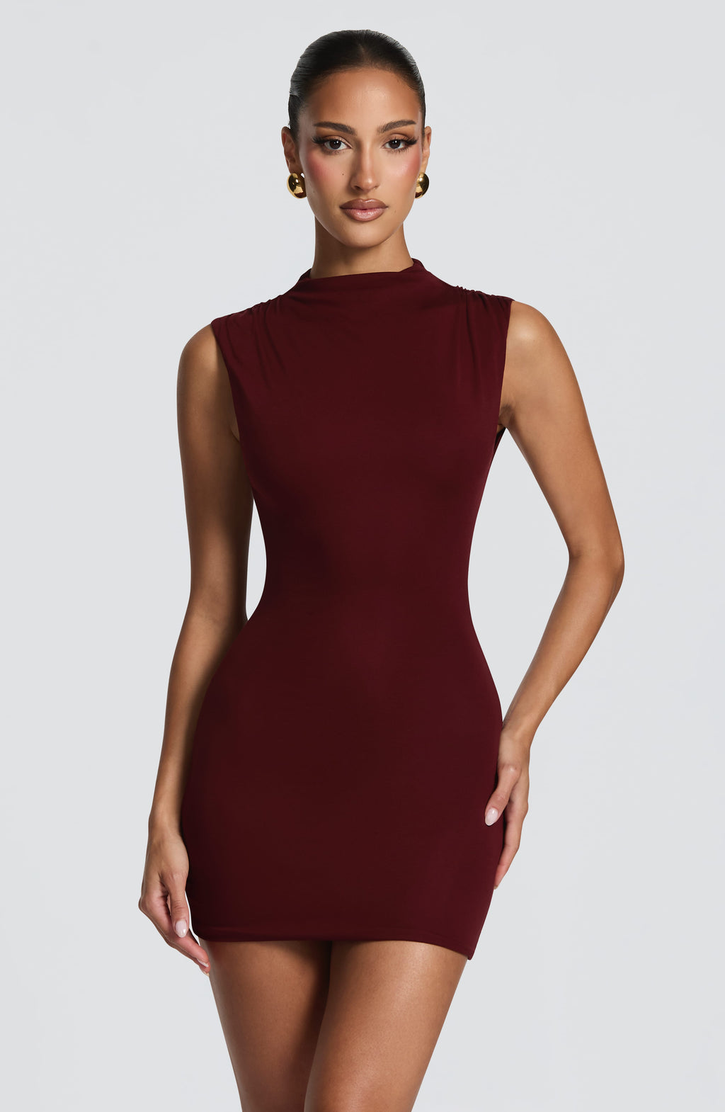 Soline Mini Dress - Cherry Lacquer