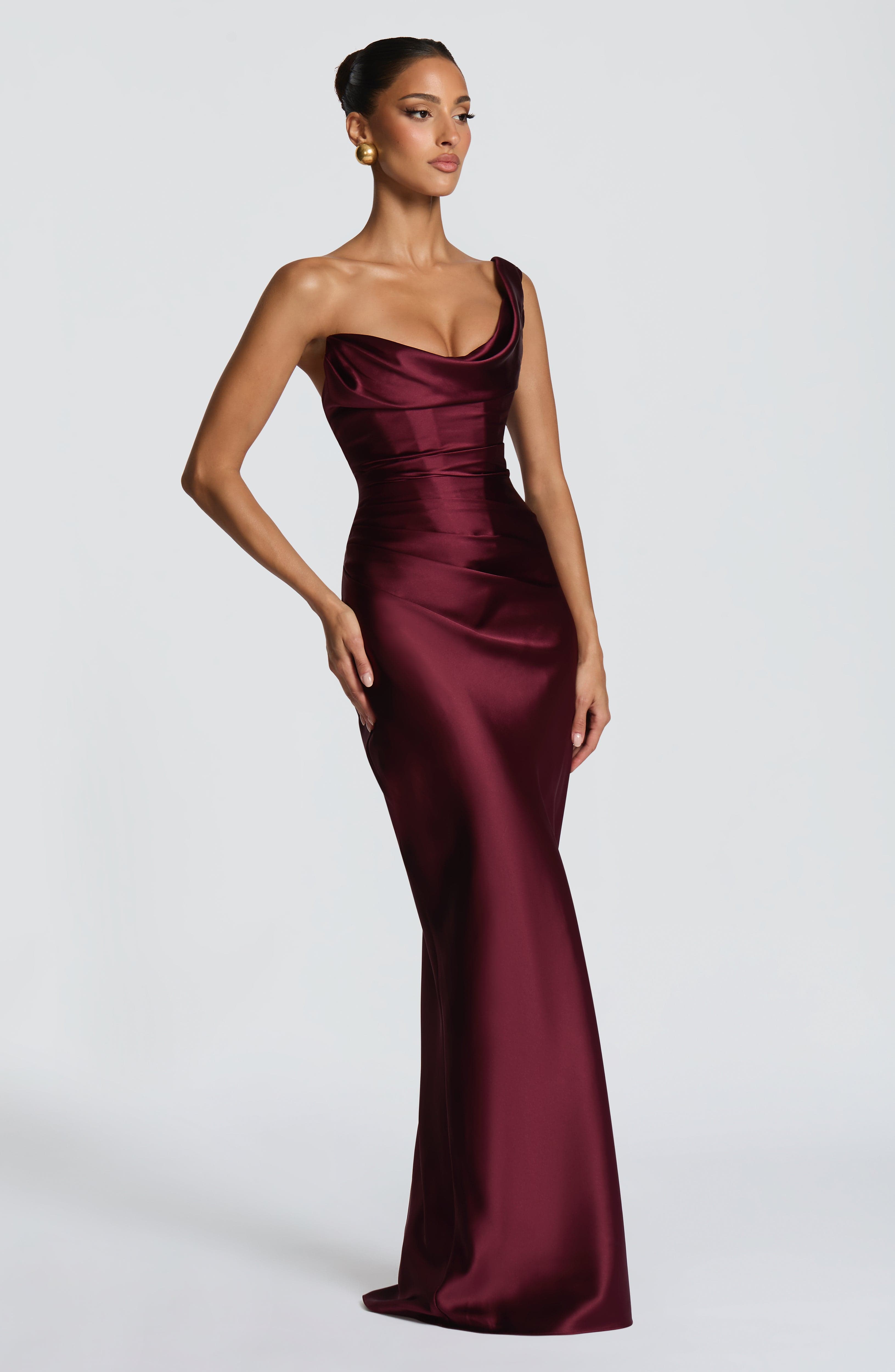 Thalassa Maxi Dress - Cherry Lacquer