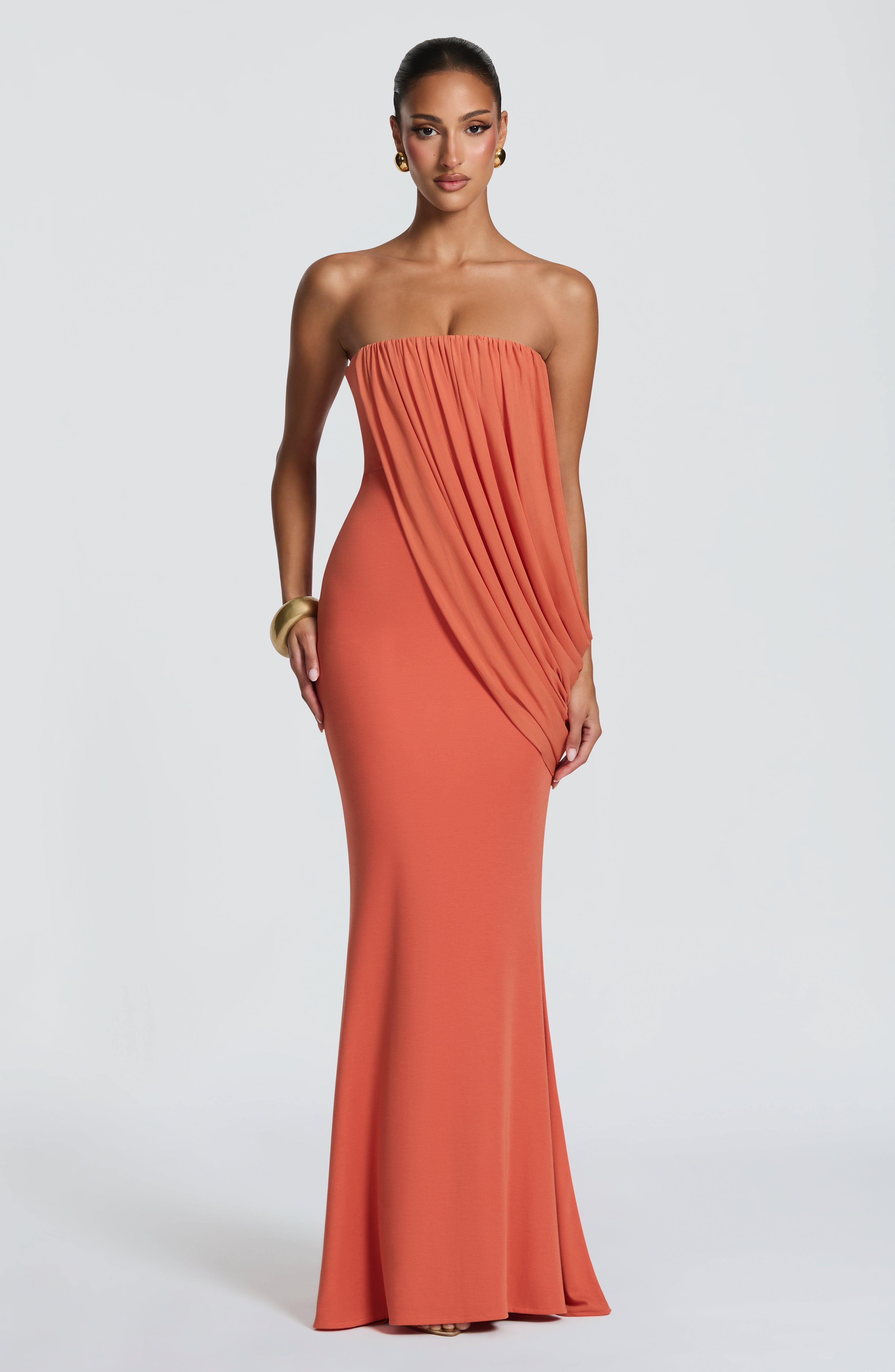 Vienna Maxi Dress - Burnt Orange