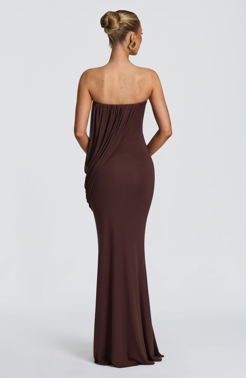 Vienna Maxi Dress - Plum Brown