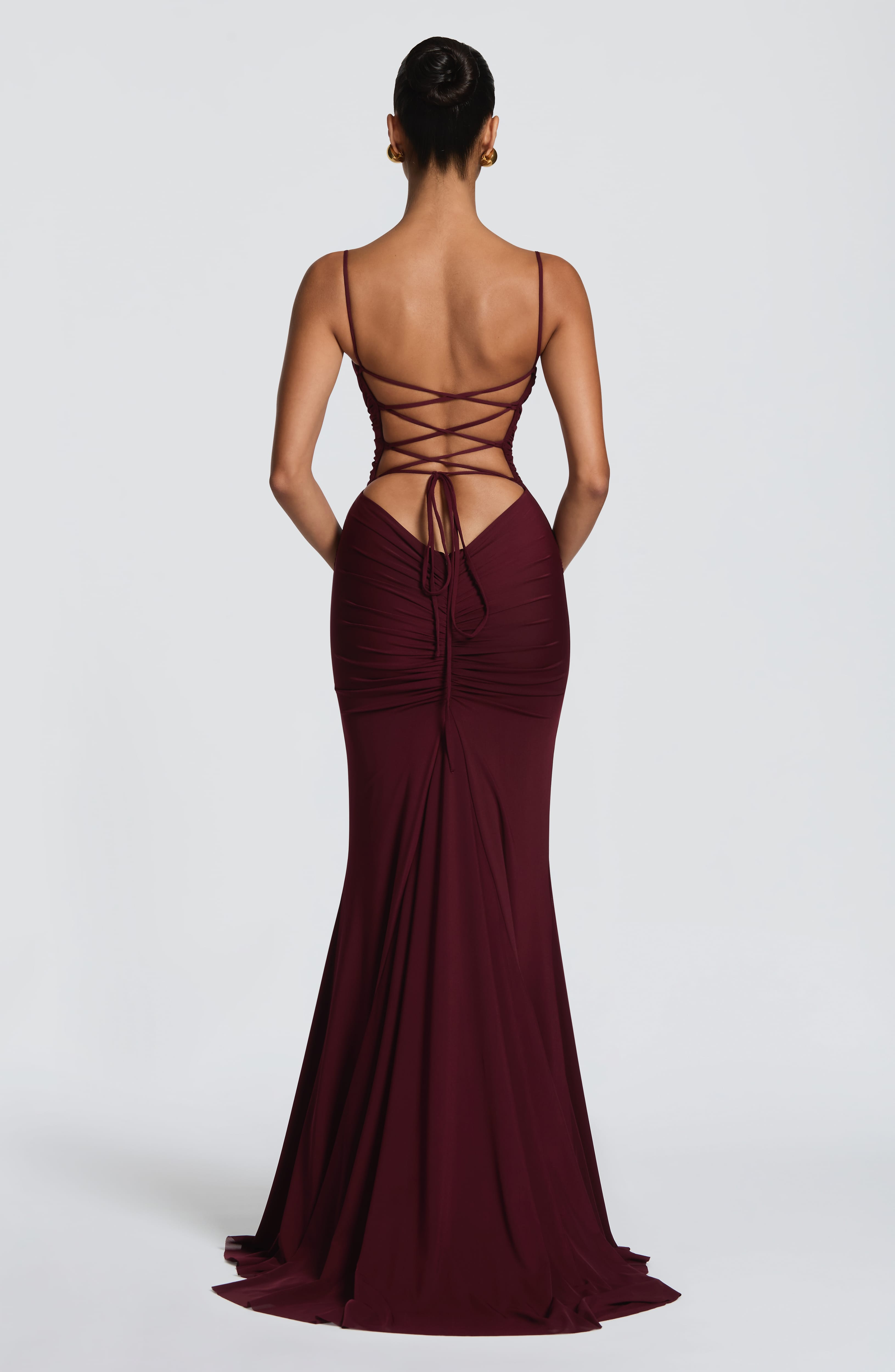 Zaria Gown - Cherry Lacquer
