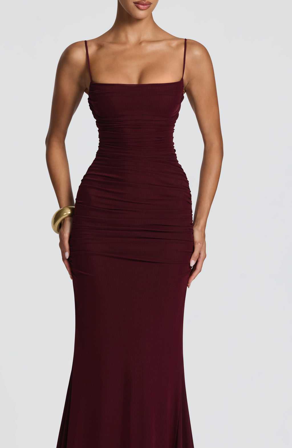 Zaria Gown - Cherry Lacquer