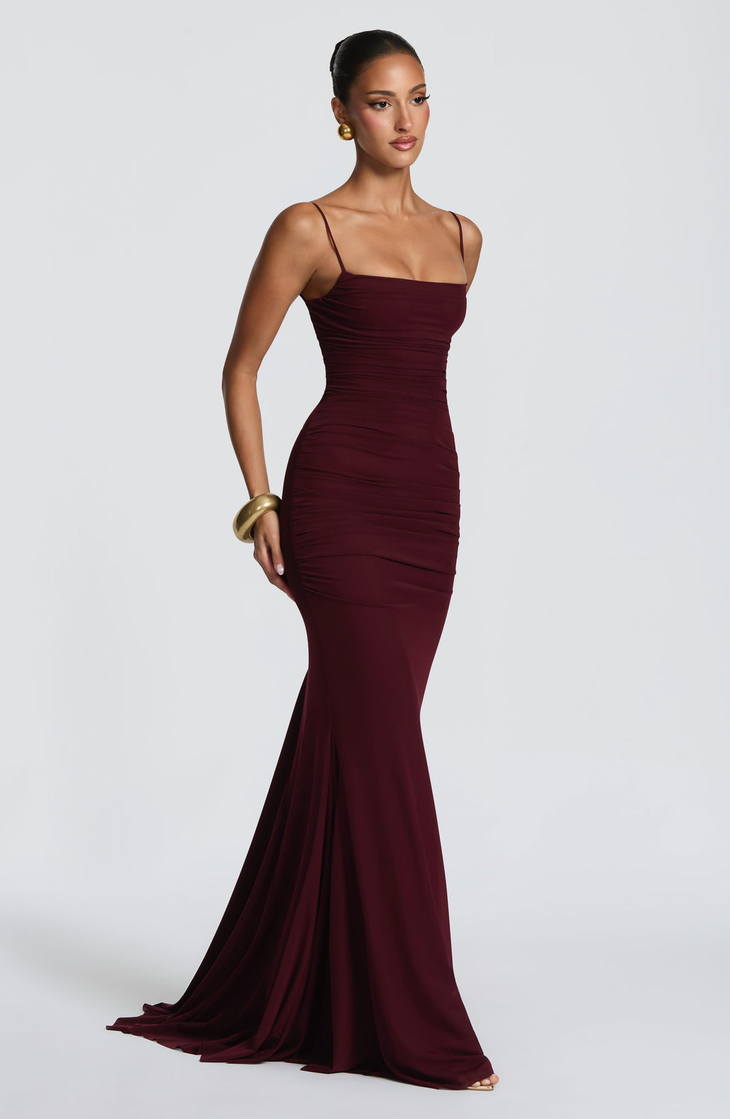 Zaria Gown - Cherry Lacquer