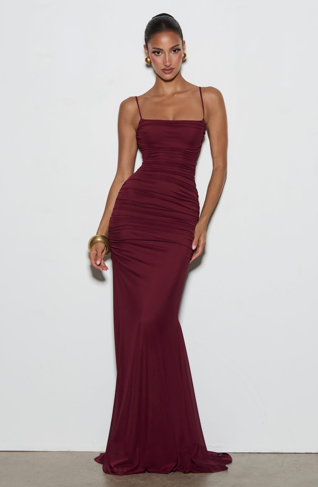 Zaria Gown - Cherry Lacquer